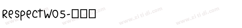 RespectW05字体转换