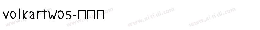 VolkartW05字体转换