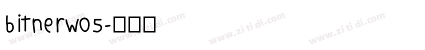 bitnerw05字体转换