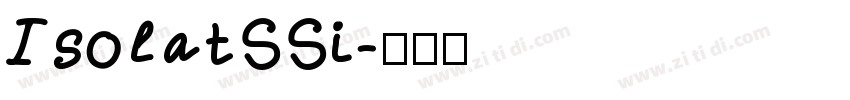 IsolatSSi字体转换