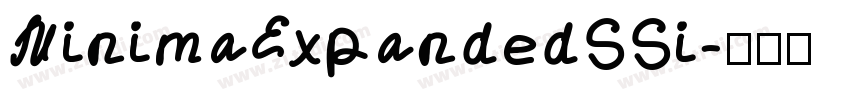 MinimaExpandedSSi字体转换