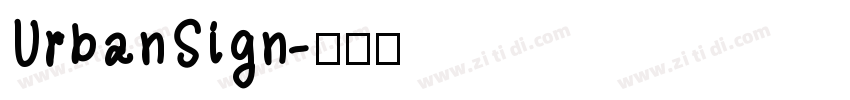 UrbanSign字体转换