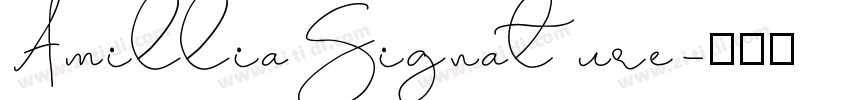 AmilliaSignature字体转换