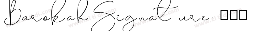 BarokahSignature字体转换