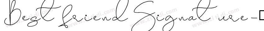 BestfriendSignature字体转换