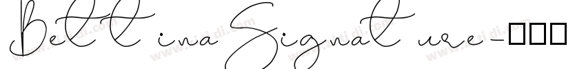 BettinaSignature字体转换