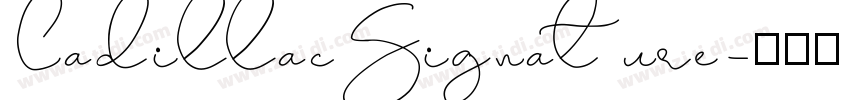 CadillacSignature字体转换