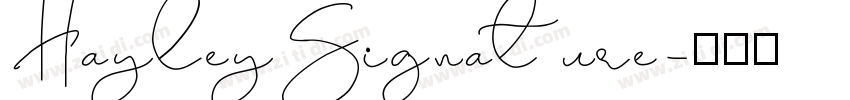 HayleySignature字体转换