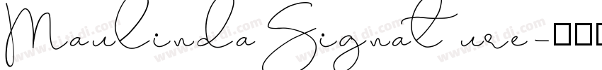MaulindaSignature字体转换