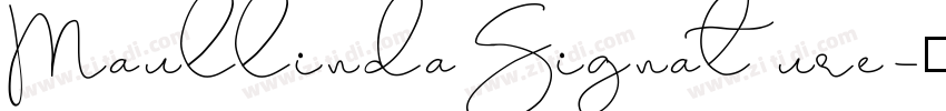 MaullindaSignature字体转换