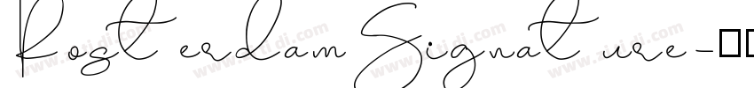 RosterdamSignature字体转换