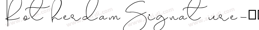 RotherdamSignature字体转换