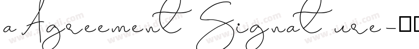 aAgreementSignature字体转换