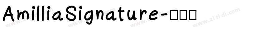 AmilliaSignature字体转换