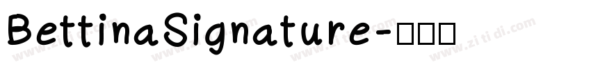 BettinaSignature字体转换