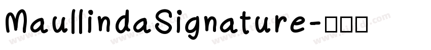 MaullindaSignature字体转换