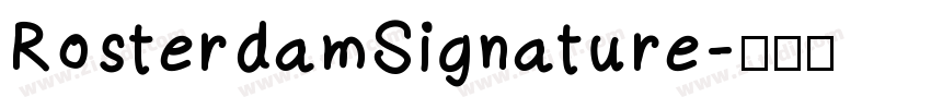 RosterdamSignature字体转换