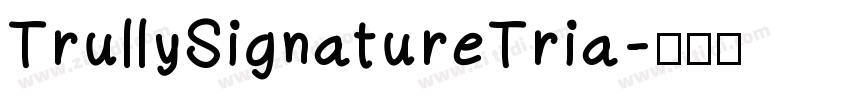 TrullySignatureTria字体转换