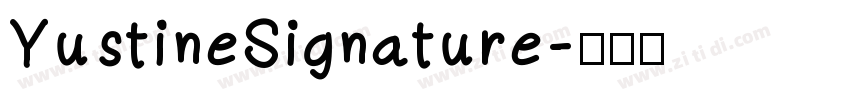 YustineSignature字体转换