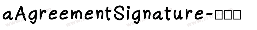 aAgreementSignature字体转换