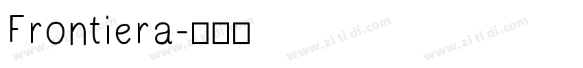 Frontiera字体转换