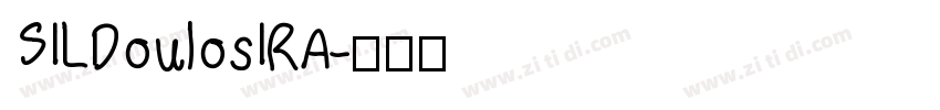 SILDoulosIRA字体转换