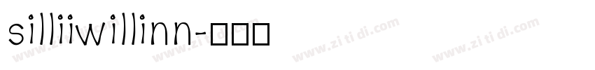 silliiwillinn字体转换