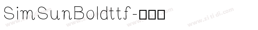 SimSunBoldttf字体转换