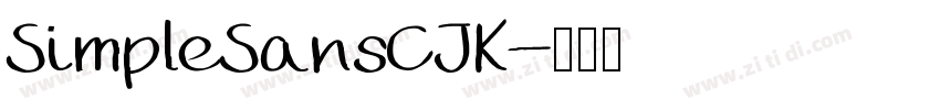 SimpleSansCJK字体转换