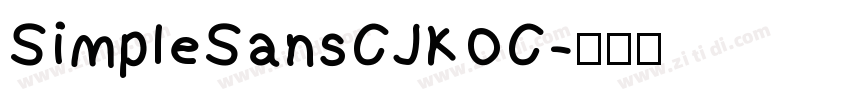 SimpleSansCJKOC字体转换