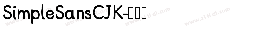 SimpleSansCJK字体转换