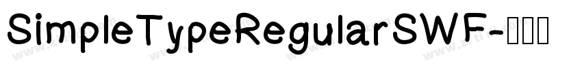 SimpleTypeRegularSWF字体转换