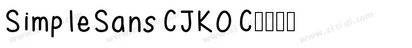 SimpleSansCJKOC字体转换