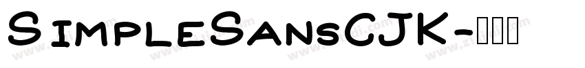 SimpleSansCJK字体转换