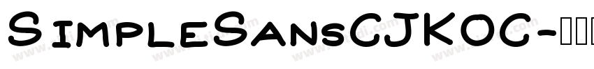 SimpleSansCJKOC字体转换