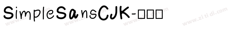SimpleSansCJK字体转换