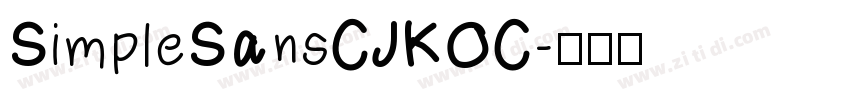 SimpleSansCJKOC字体转换
