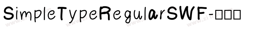 SimpleTypeRegularSWF字体转换