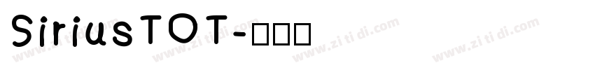 SiriusTOT字体转换