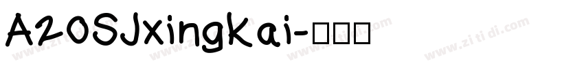 A20SJxingkai字体转换