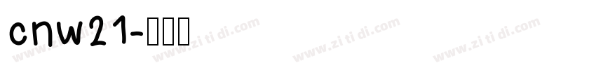cnw21字体转换