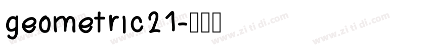 geometric21字体转换
