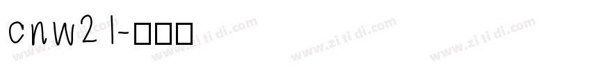 cnw21字体转换