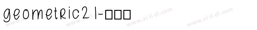 geometric21字体转换