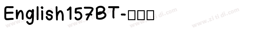 English157BT字体转换