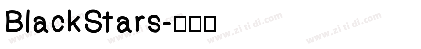 BlackStars字体转换