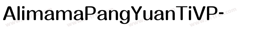 AlimamaPangYuanTiVP字体转换