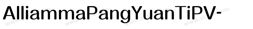 AlliammaPangYuanTiPV字体转换