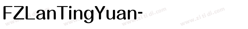 FZLanTingYuan字体转换