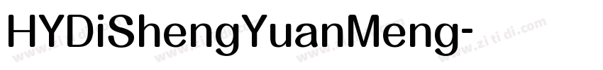 HYDiShengYuanMeng字体转换